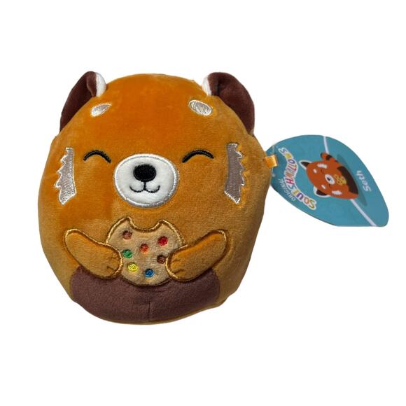 Squishmallows Seth the Red Panda with Cookie 5" Plush - Picture 1 of 2